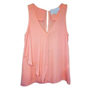 PINK MARTINI Coral Sleeveless Blouse (xs)